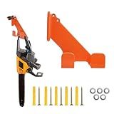 BIJOKETTEN Chainsaw Hanger, 180LB Wall Mount Chainsaw Holder, Heavy Duty Chainsaw Storage Rack for Garage Organization, Mounted Garage Tool Holder for Chainsaw Accessories