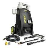Sun Joe Electric Pressure Washer with 11-Amp Motor and 1.1 GPM, SPX1000 - Portable Water Cleaner with Adjustable Spray Wand for Car, Garden, and Patio Washing and Cleaning