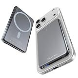 [0.3" Ultra Slim] [Alloy-Made] ULiXWH for Magsafe Portable Charger for iPhone, 2026 Upgrade 5000mAh Fast Charging Magnetic Power Bank, Wireless Battery Pack for iPhone 17 Air 16 15 Pro Max 14 13, Grey