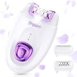 Smooth Glide Epilator for Women, Gentle Rechargeable Facial Hair Removal Device, 2-Speed 36 Tweezers with LED Light, 2-in-1 Design, Ideal for Face, Bikini, Legs & Underarms