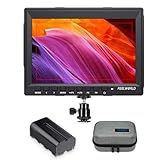 FEELWORLD FW759 7 Inch DSLR Camera Field Monitor with F550 2200mAh Battery and Bag 400nit HD Video Assist Slim IPS 1280x800 4K HDMI 1080p