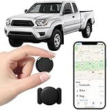 No Subscription GPS Tracker for Vehicles Work with Find My(iOS Only) Real-Time Mini Tracker Tags Global Coverage Hidden Car Location Tracking Tags Device with Magnetic Case No Monthly Fee Required