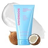 SOONDING Coconut Hydro Barrier Cream | Soothing & Barrier Repair Moisturizer with Panthenol, Ceramide & Squalane | Non-Greasy, Fragrance Free Capsule Cream Korean Skin Care (80ml / 2.7 fl oz)