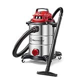 Vacmaster VOC812SF 1101 8-Gal 6 Peak HP Stainless Steel Wet/Dry Vac Red