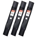 Grasscool 48 inch Mower Blades for John D-eere E140 D140 Repalce GY20852 GX21784 D160 E160 E170 E150 LA145 LA140 48" Deck Zero Turn Lawn Tractor with 7 Star Mounting Pattern