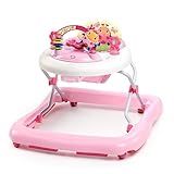Bright Starts JuneBerry Walk-A-Bout Baby Walker and Entertainer, Removeable Floor Toy, with Easy Fold Frame for Storage, Ages 6 Months +
