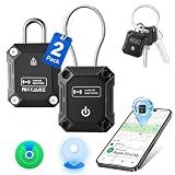 Tracker Tag 2 Pack(iOS Only), Bluetooth Trackers for Apple Find My, 7-Year Battery Life, IP68 Waterproof, Item Finders Smart Tag for Keys, Luggage, Backpack-[Apple MFi Certified]