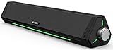 BLUEDEE Computer Speakers for Desktop PC, Computer Sound bar, HiFi Stereo Speakers for Computer Desktop, Bluetooth 5.0 and 3.5mm Aux-in PC Soundbar, USB/USB C Powered Gaming Speakers for pc, Laptop