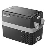 BougeRV 12V Refrigerator Fridge Freezer Portable Car Fridge 42 Quart Electric Cooler 12V/24V DC 110~240V AC for RV Camper Truck Jeep Pickup SUV Van Boat Camping Tailgating Road Trip Outdoor Travel