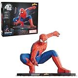 4D Build, Marvel Spider Man 3D Puzzle Model Kit Full-Body Pose, Marvel Collectibles & Desk Décor, Adult Puzzles, Building Toys, 195 Pieces, 3D Puzzles, Gift Ideas for Ages 12 & Up