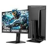 KTC 24 inch Gaming Monitor QHD 180Hz, Fast IPS 1440p Computer Monitor, Up to 185Hz, 1ms, G-Sync/FreeSync, HDR400, Height Adjustable, 2 x HDMI, 1 x DP H24T7