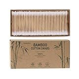 YD WINGTAI Bamboo Cotton Swabs 500 Count Natural Buds 100% Biodegradable Organic Wooden Sticks for Ears Makeup Safety Mouth Travel Clean Skin Club