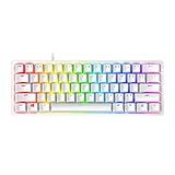 Razer Huntsman Mini 60% Gaming Keyboard: Linear Optical Switches - Aluminum Top Frame - Chroma RGB Lighting - PBT Keycaps - Onboard Memory - Snap Tap - White
