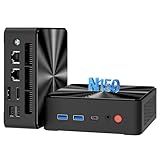 Mini PC, Intel Twin Lake N150 (Beat N100/N95, up to 3.6GHz), 16GB RAM 512GB SSD Dual LAN, Mini Desktop Computers Windows 11, 4K Triple Display, Type-C/WiFi 6/BT5.2/Micro PC for Home Office Business