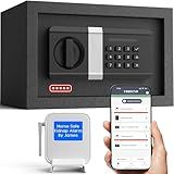 FORFEND Smart Home Safes | WiFi Safe Box App Unlock/Alarm | Voice Control, Kidnap SOS Alarm, Tamper Detect, Frozen Mode | Money Security Lockbox History Track | Digital Caja Fuerte Remote Live Monitor