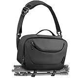 TAAOKA Camera Sling Bag,Waterproof Camera Case with Tripod Holder,Lightweight DSLR/SLR/Mirrorless Camera Bags Crossbody for photographers-Black