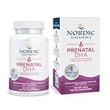 Nordic Naturals Prenatal DHA, Unflavored - 90 Soft Gels - 830 mg Omega-3 + 400 IU Vitamin D3 - Supports Brain Development in Babies During Pregnancy & Lactation - Non-GMO - 45 Servings