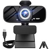 RichEast HD Pro PC Webcam, Full HD 1080p/30fps Video, Clear Audio, 120° FOV, Light Correction, Works with Microsoft Teams, Google Meet, Zoom, Mac/Laptop