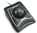 Kensington Expert Trackball Mouse (K64325), Black Silver, 5"W x 5-3/4"D x 2-1/2"H