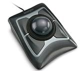 Kensington Expert Trackball Mouse (K64325), Black Silver, 5"W x 5-3/4"D x 2-1/2"H