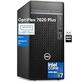 Dell OptiPlex 7020 Plus 7000 Tower Business Desktop Computer, 14th Gen Intel 20-Core i7-14700 up to 5.4GHz, 32GB DDR5 RAM, 1TB PCIe SSD, DVDRW, WiFi Adapter, RJ-45, 3 DisplayPorts, Windows 11 Pro