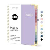 2026 Planner, Forvencer Calendar Planner Weekly and Monthly, Jan 2026-Dec 2026, 6" X 8", Hardcover Agenda Book, Daily Journal Organizer with Inner Pocket, Notebook for Office School, A5, Purple