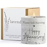 Anniversary Candle - Aniversario Gifts for Men, Women & Couples - Romantic Gifts for Him, Her - 6oz