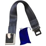 Idpoo Air Belt Extender Strap for Universal Almost All Major Flights Except Southwest,Belt Extension Adjustable Length 7-25",Travel Comfort for Fat Big Obese People(Type A)