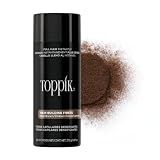 Toppik Hair Building Fibers, Medium Brown, 27.5g Fill In Fine or Thinning Hair, Instantly Thicker, Fuller Looking, 9 Shades for Men & Women, Keratin Protein Formula
