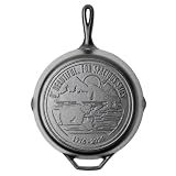 Lodge 12 Inch Cast Iron Skillet – Pre-Seasoned Frying Pan with Teardrop Handle – Oven, Stovetop, Grill & Campfire Use – Made in USA – Non-Toxic, Even-Heating Cookware – 250th Anniversary Logo