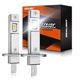 SEALIGHT H1 ATV Bulbs 70000LM Super Bright, Mini Size S6 H1 Light No Adapter Required No Cordless, 6500K Cool White, Plug-N-Play, Driving Fog Spot Light Assemblies, Pack of 2