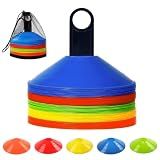 ANSLYQA 50 Pcs Soccer Cones Disc Cones (5 Colors)