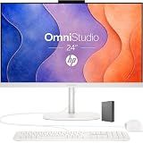 HP 24“ OmniStudio All-in-One Desktop Computer, 8GB DDR5 RAM, 640GB Storage