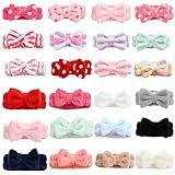Tomolucky Direct 24 Pieces Spa Headband Facial Makeup Bow Hairband Women Face Wash Adjustable Skincare Headbands Bulk Soft Flannel Towel Head Wraps for Women Washing Face Shower (Stripe)