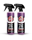 Adam's Polishes Wheel & Tire Cleaner (16oz, Pack of 2) - Professional All in One Tire & Wheel Cleaner Car Wash Well Cleaning Spray for Car Detailing, Safe On Most Rim Finishes