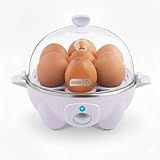 Dash Rapid Egg Cooker - Boiler, Poacher & Steamer - Includes Measuring & Recipe Guide - Dishwasher Safe - BPA Free - Holds 7 Eggs, Lavender