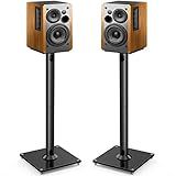 PERLESMITH Universal Speaker Stands Pair for Surround Sound up to 22LB, 27.56 Inch Bookshelf Speaker Stand for Klipsch, Polk, Yamaha & Other Large Satellite, Bookshelf Speakers, Studio Monitors