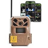 Moultrie Edge 2 Cellular Trail Camera - Auto Connect Nationwide 4G LTE - On Demand 36MP Photo - 1080P Video with HD Audio - 100 Ft Detection Range - Low Glow Flash