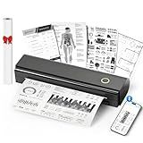 NDYIN Portable Printers Wireless for Travel, N80 Bluetooth Thermal Printer