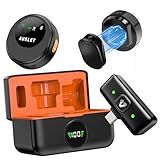 AUSLET SX29 Wireless Lavalier Microphone for iPhone 17/16/15 & Android, USB-C Plug & Play Mini Mic, AI Noise Reduction, Magnetic Clip-On Lapel Mic with Battery Case for Vlogging & Video Recording