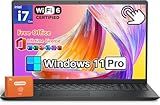 Dell Inspiron 15.6 Inch Business Laptop, Intel i7-1355U, Intel Iris Xe Graphics, 64GB RAM, 1TB SSD, 1920 x 1080 FHD Touchscreen, Office pro Lifetime Licence, Windows 11 Pro, Accessories, Carbon Black