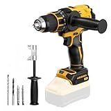 Cordless Hammer Drill Compatible with Dewalt 20V MAX Battery(No Battery)20V Brushless Drill, 1/2" Cordless Drill for Concrete with Variable Speed for Home Improvement, Woodworking, Metal