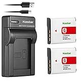 Kastar NP-BG1 / NP-FG1 Battery (2-Pack) + Slim USB Charger Compatible with Sony Cyber-Shot Cameras – Check Battery Model Before Purchase