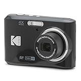 KODAK PIXPRO FZ45 16MP Compact Digital Camera, 4X Optical Zoom, AA, Black