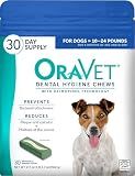 ORAVET Dental Chews for Dogs, Oral Care and Hygiene Chews (Small Dogs, 10-24 lbs.) Blue Pouch, 30 Count
