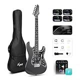 Enya XMARI 39" Smart Electric Guitar with Built-in DSP Effects, 4 Presets, USB-C OTG Recording, Headphone Output, Custom Ceramic Pickups, Carbon Fiber Body, with Gig Bag, Strap, Cable & Picks