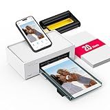 Liene M100 4x6'' Photo Printer, Wi-Fi Picture Printer, 20 Sheets, Full-Color Photo, Instant Phone Printer for iPhone, Android, Smartphone, Thermal Dye Sublimation, Portable Photo Printer for Home Use