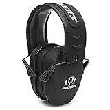Walker's Razor Slim Passive Earmuff - Ultra Low-Profile Earcups - Black