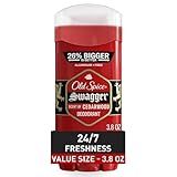 Old Spice Aluminum Free Deodorant for Men Red Zone Collection, Swagger Invisible Solid, Lime & Cedarwood Scent, 3.8 Oz