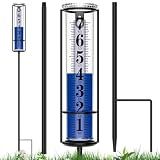 RASKOO Upgraded Rain Gauge Outdoor, Really Freeze Proof, Easy Reading